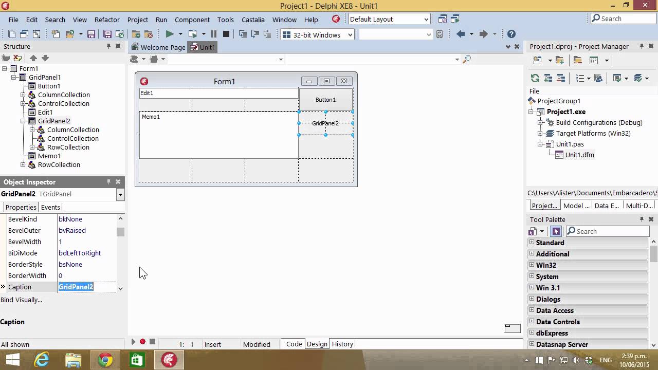 Delphi Tutorial #111 - Using TGridPanel to control proportional layouts