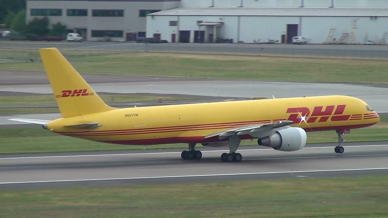 DHL (ATI) N557CM 757-200 Takeoff Portland Airport (PDX)