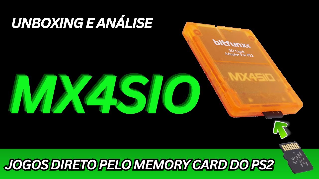 MX4SIO - Unboxing e An&aacute;lise do Adaptador de cart&atilde;o sd para Playstation 2 - Jogos pelo Memory card!
