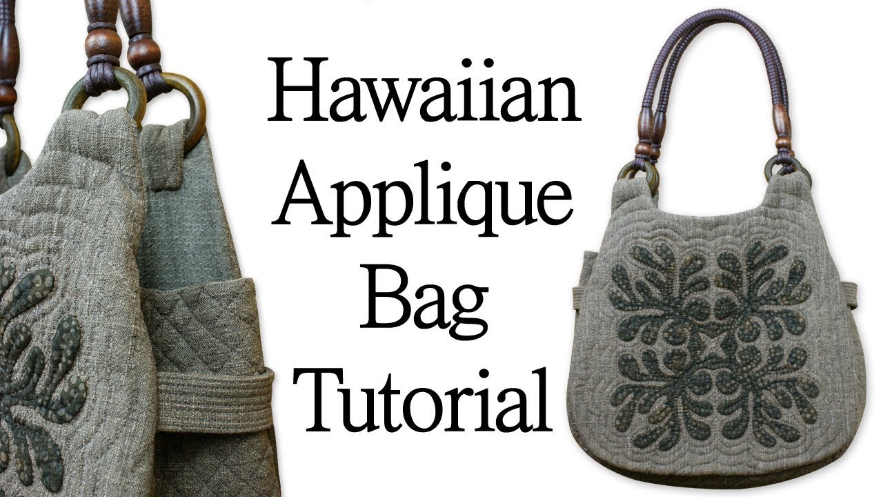 [퀼트 가방]Hawaiian Hand Applique Bag Tutorial I 하와이안 가방 만들기