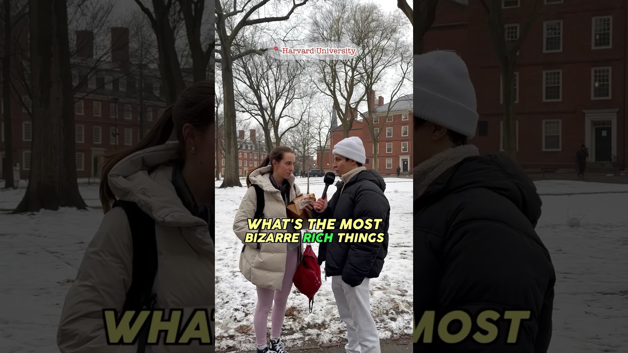 Asking Harvard students about their rich kid experiences🤑#student #harvard #streetinterview
