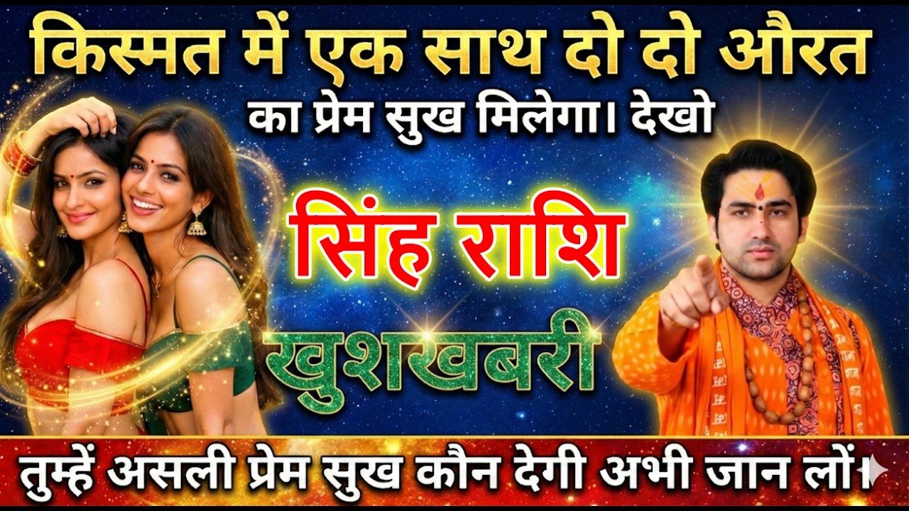 सिंह राशि वालो किस्मत में एक साथ दो दो औरत का प्रेम सुख मिलेगा। देखो