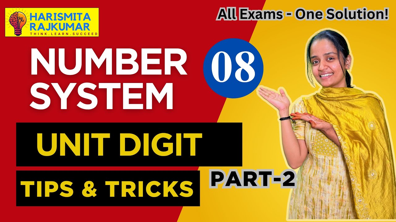 Unit Digit | Shortcut Tricks for Aptitude | Part 2 | Number System | Lecture #8