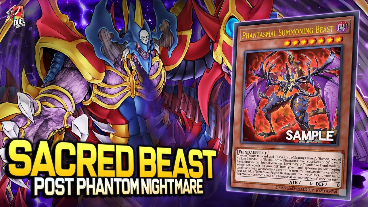 Deck Sacred Beast Post Phantom Nightmare| EDOPRO | Replays 🎮 + Decklist ✔️