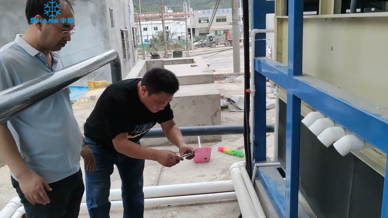 Detailed introduction of direct cooling block ice machine (ice factory under construction)
