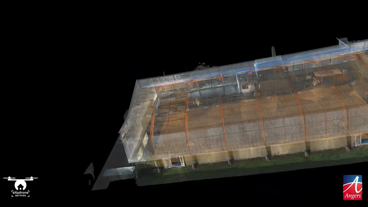 Modélisation 3d intérieur extérieur salle de sport