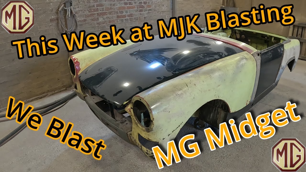 MJK Blasting an MG Midget Shell and a look at joggling panels & paint micro blistering          ASMR