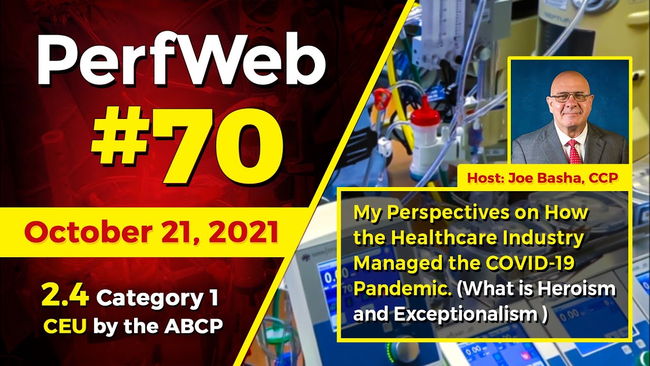 My perspectives on how the healthcare industry managed the COVID-19 pandemic.