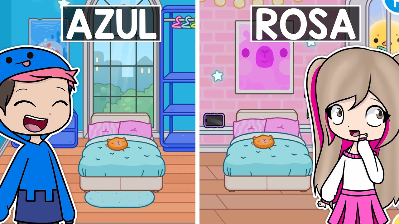 CASA VS CASA DE UN COLOR! LYNA VS CHOCOBLOX EN TOCA BOCA