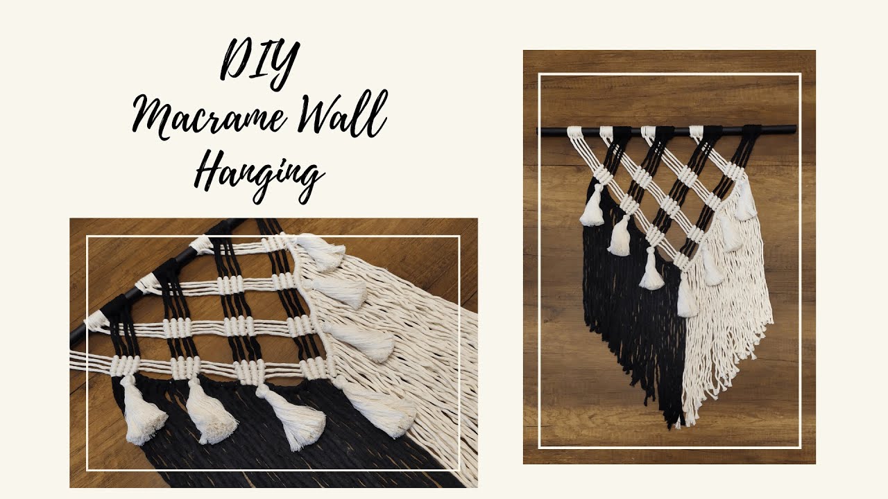 Makrome Duvar Süsü Yapımı / DIY Macrame Wall Hanging