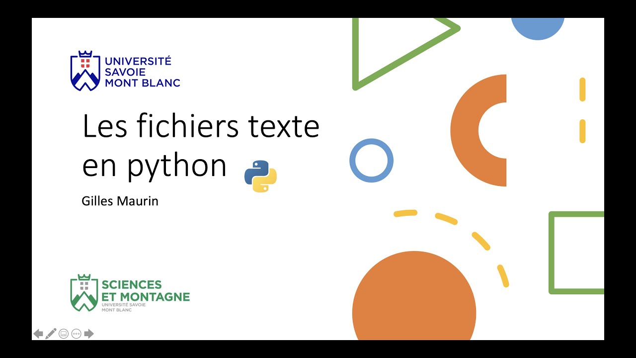 Les fichiers texte en python (Cours)