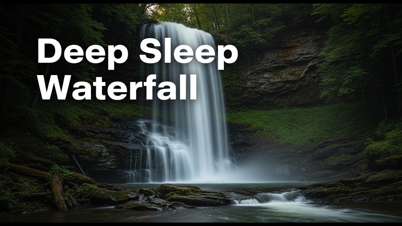 Relaxing Waterfall Sounds with Birds Chirping | Forest Nature Ambience for Deep Sleep & Meditation