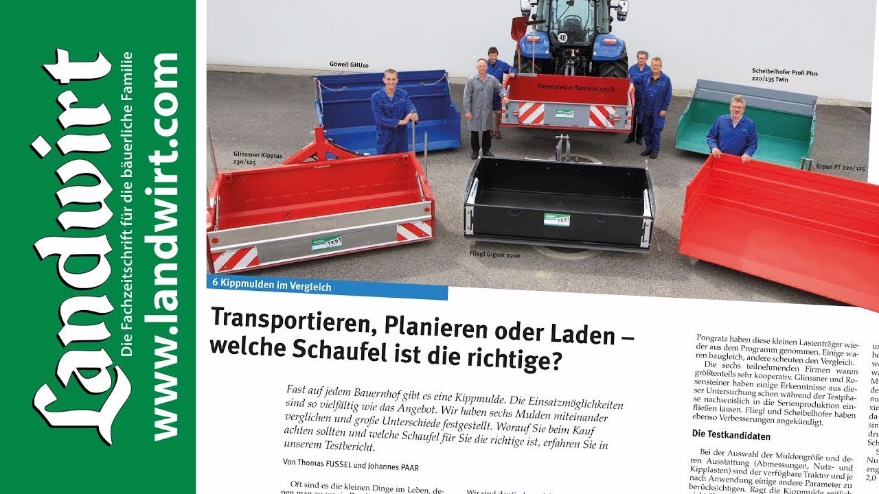 6 Kippmulden im Vergleich | landwirt.com