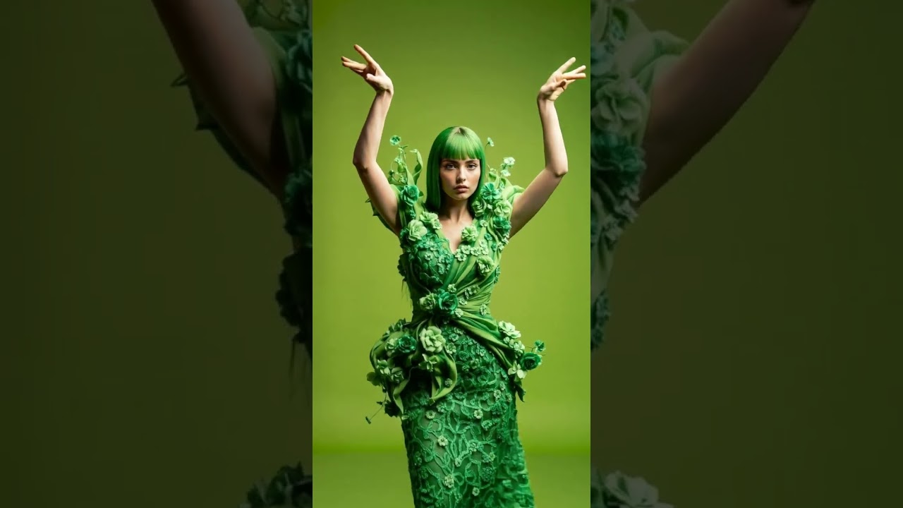 AI Fashion - When Mother Nature Applies for the Met Gala #aifashion #fashionai #aiclothing #AImodels
