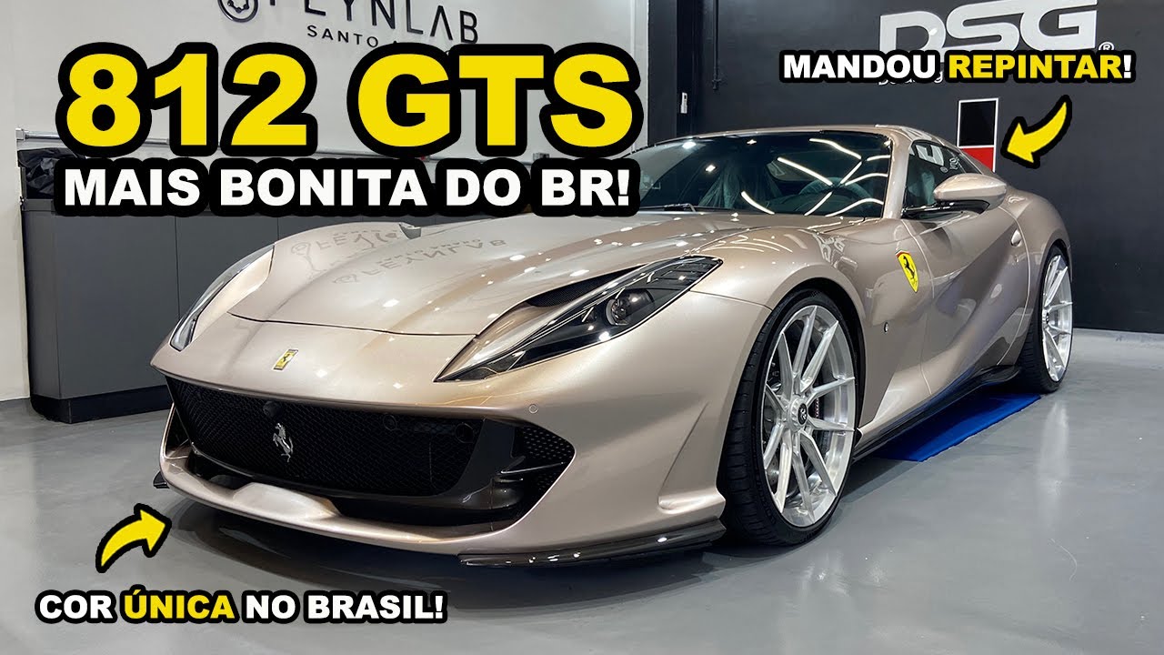O dono da LAFERRARI mandou REPINTAR uma FERRARI 812 GTS! 😨
