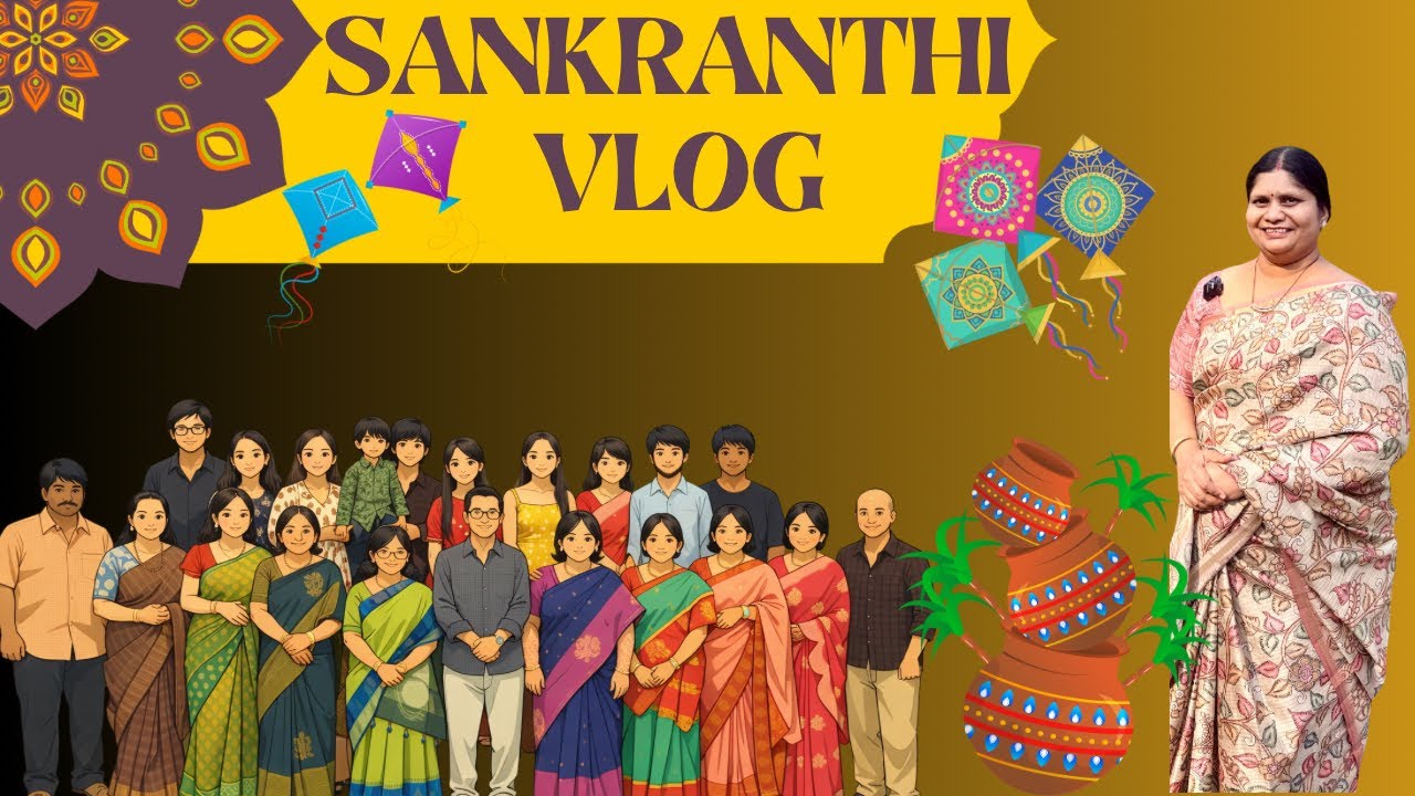మా సంక్రాంతి FULL FUN తో అదిరిపోయింది✨TELUGU VLOG✨FESTIVAL✨SAREES✨AHAA ANJANA✨MINI VLOG✨FAMILY TIME✨