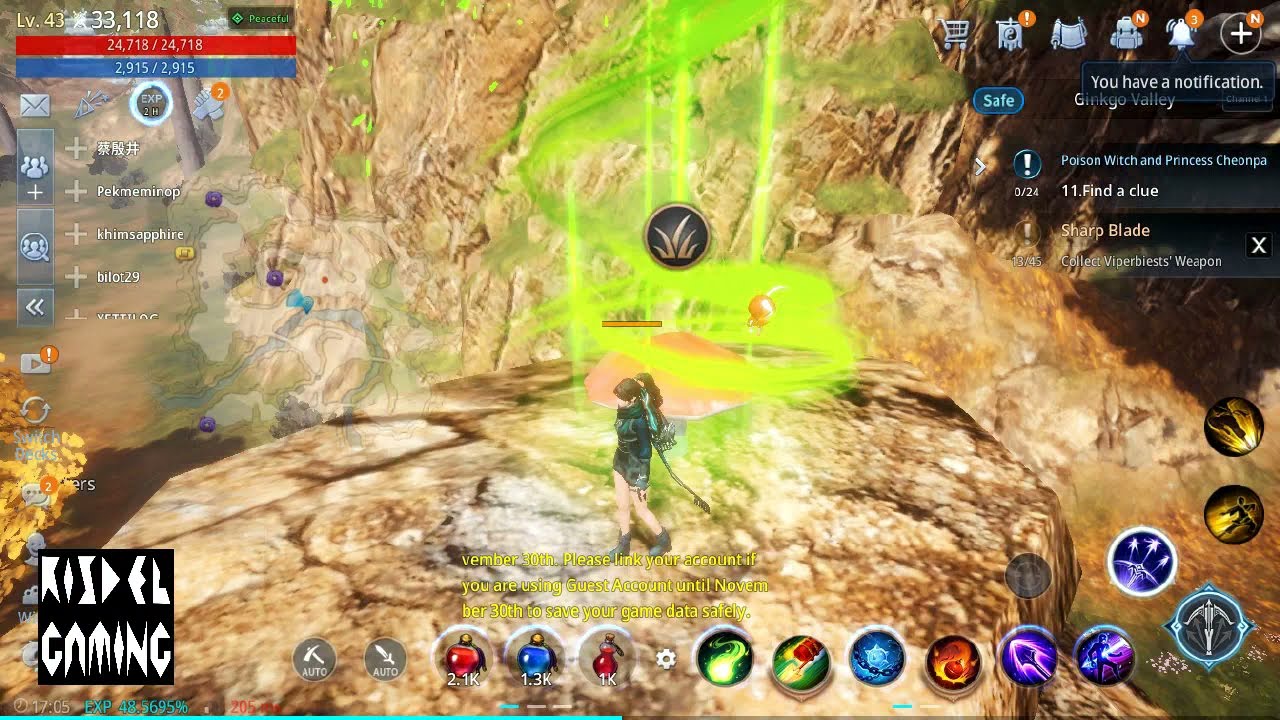 MIR4 - Mystery - Myriad Needle Herbalist Hong - Giant Mushroom Location- Easiest Route