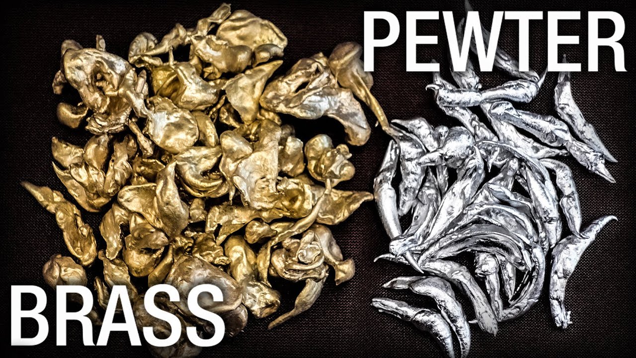 Эксперимент со сплавом белой бронзы (литье в воду)