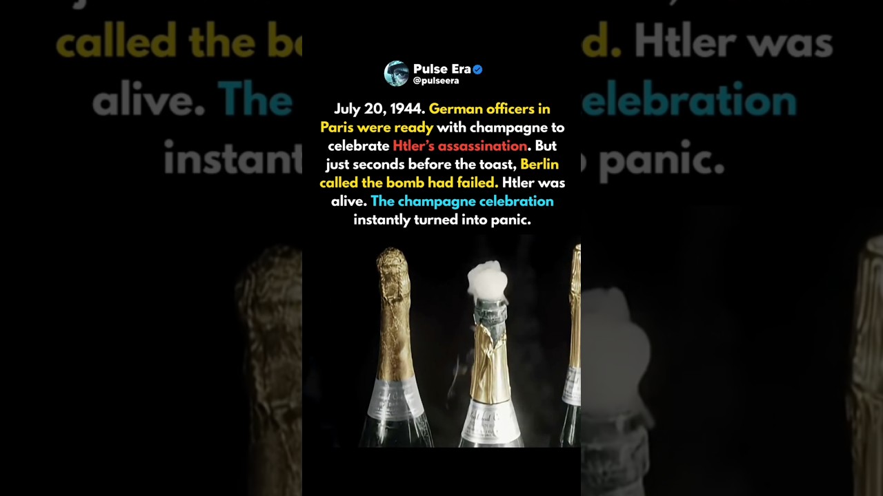 Hitler Survived&hellip; The Champagne Was Ready! 😳 | July 20, 1944 #shorts