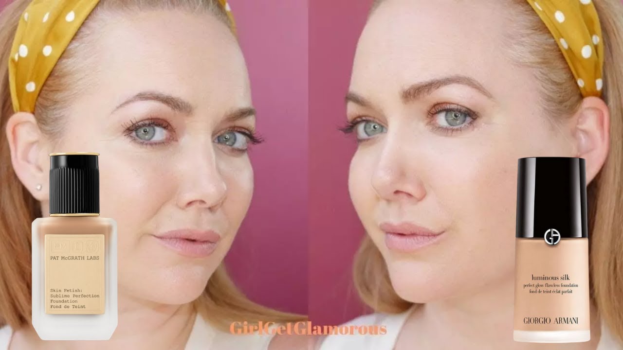 Тональная основа Pat McGrath Foundation против Armani Luminous Silk для сухой и зрелой кожи | HD-...