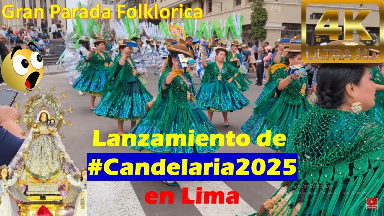 PUNO TOMA LIMA CON ESPECTACULAR PARADA / CANDELARIA 2025 EN LIMA  #CANDELARIA2025 4K