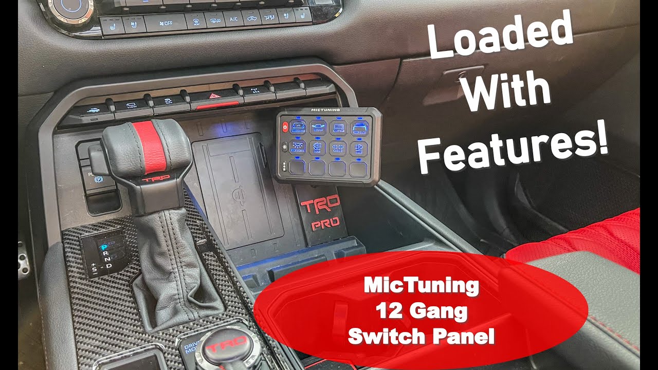 Mictuning 12 Gang Switch Panel...Loaded with Features, My Favorite Panel By Far!