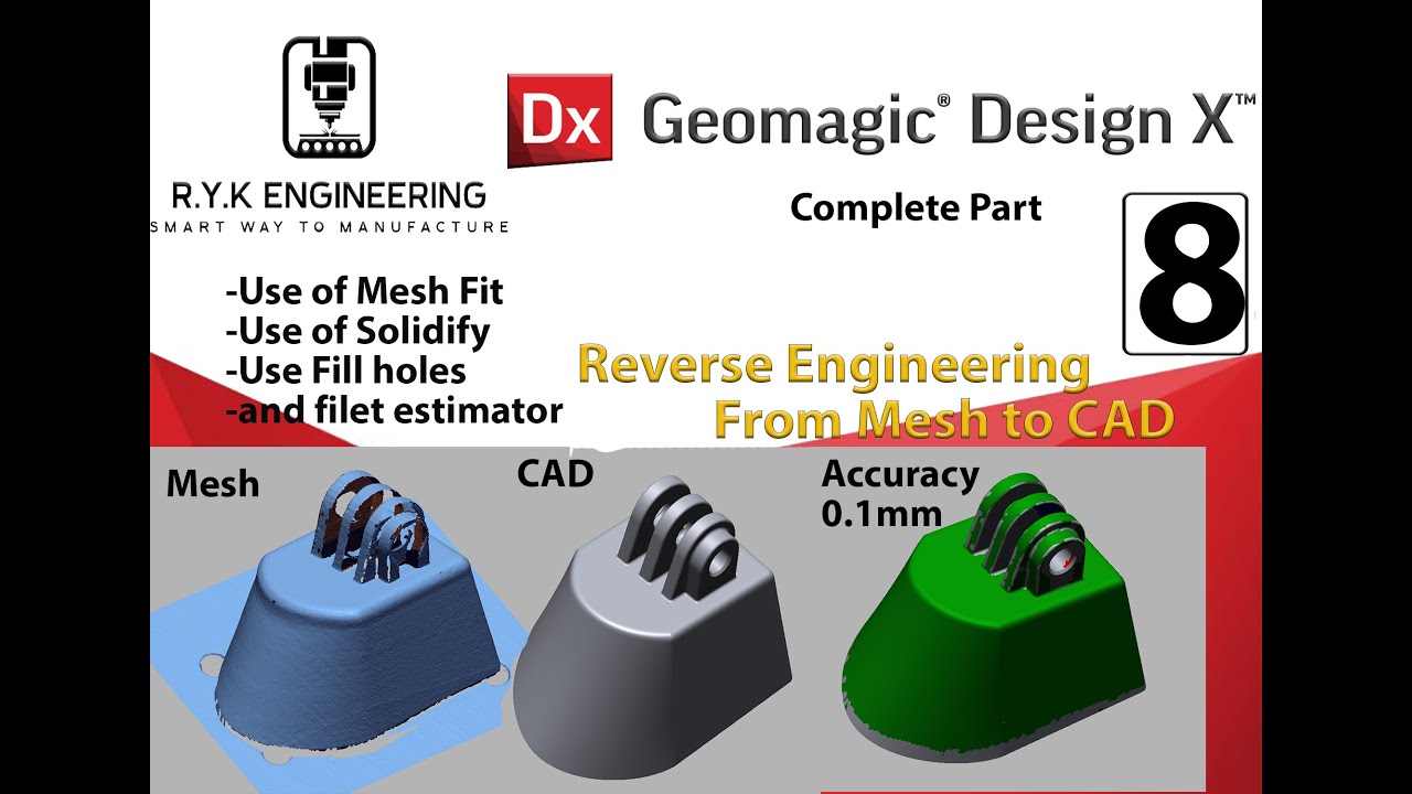Geomagic Design X easy language Complete part reverse engineering & advanced commands (Urdu & Hindi)