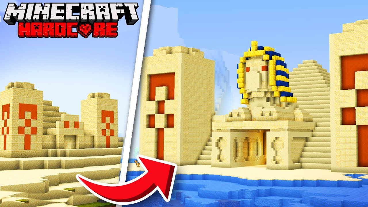 Я превратил пустынный храм в хардкорном Minecraft, играя на скорую руку.