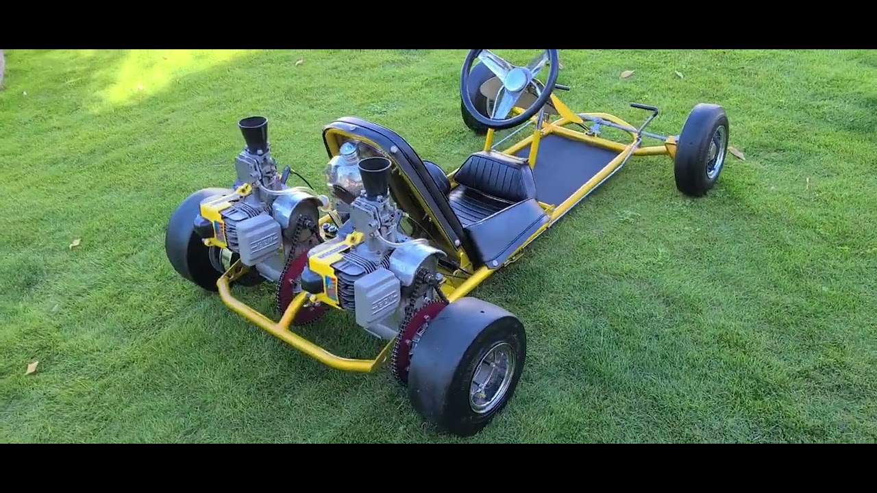1968 RUPP CHAPARRAL TWIN ENGINE GO KART WALK AROUND #1 