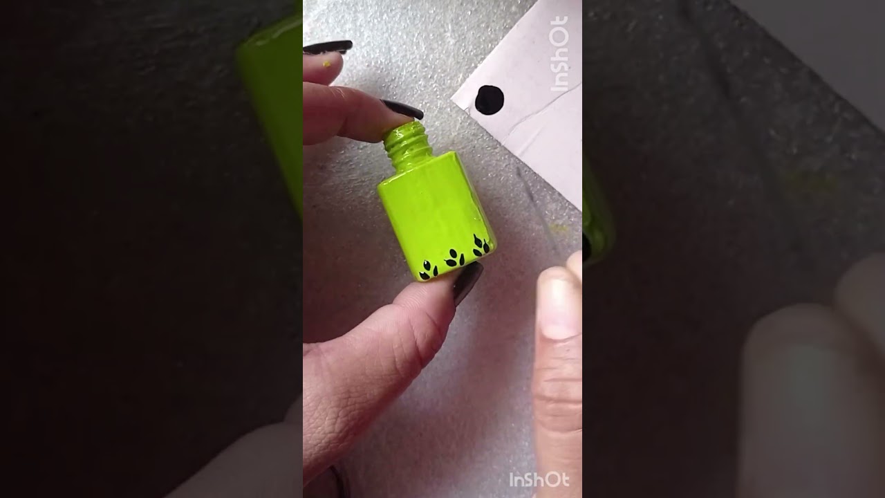 DIY Nail paint bottle craft idea Reuse Empty bottle  #diy #viralreels #shorts #youtubeshorts
