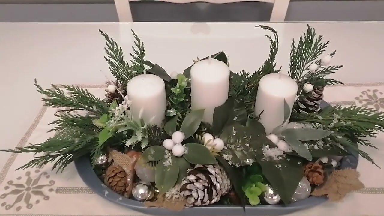 CENTRO TAVOLA NATALIZIO, FACILE DA REALIZZARE #ROSYFIGURA