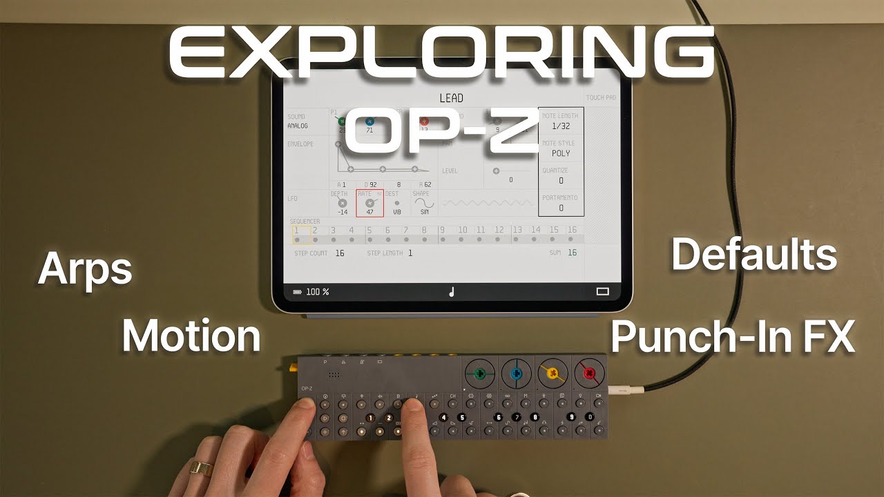 OP-Z Creative Exploration: Sequencing, Sounds & Building a Track