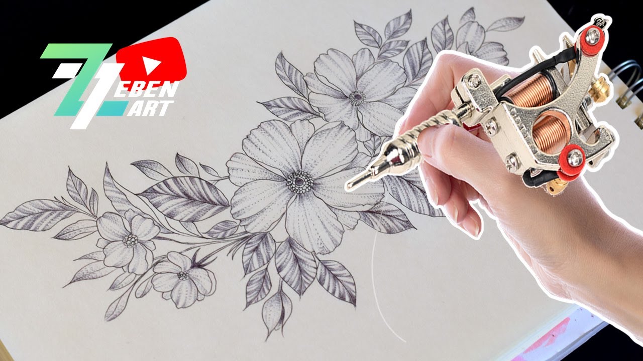 COMO DIBUJAR USANDO UNA MAQUINA PARAR TATUAR