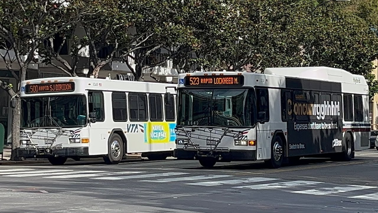 ⁴ᴷ⁶⁰ Transit Action EP21 | Santa Clara VTA Buses & Light Rail @ Downtown San Jose