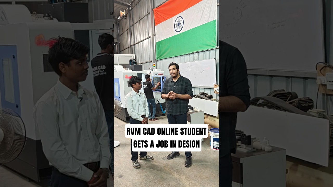 Fresher Mechanical Diploma Holder got a Job in Design | RVM CAD Pune - Autocad & Solidworks