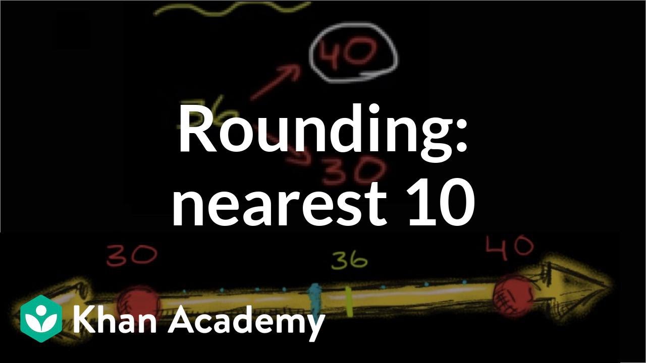 Rounding to the nearest 10 | 3rd grade | Khan Academy