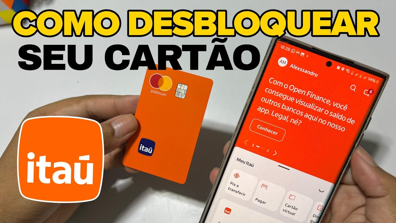 COMO DESBLOQUEAR SEU CART&Atilde;O ITA&Uacute; (Passo a Passo Atualizado)