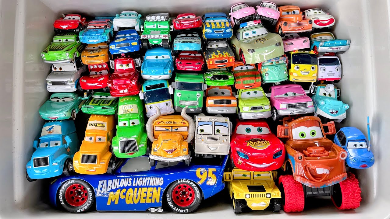 Lot of Disney Pixar Cars Unboxing Review | Lightning Mcqueen Bubble RC Cars | Sliding Cars ASMR