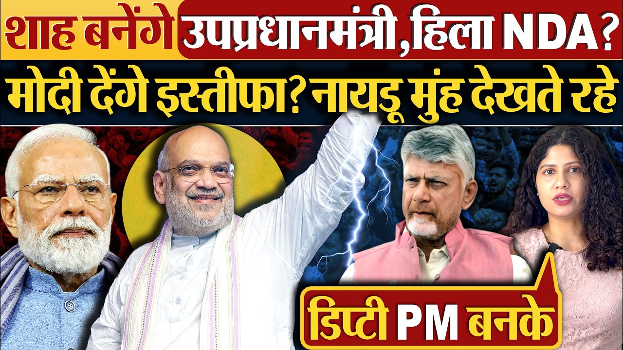 Amit Shah बनेंगे Deputy Prime Minister,हिला NDA? Modi देंगे इस्तीफा? नायडू मुंह देखते रहे