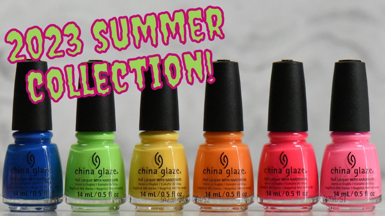 China Glaze WHAT’S THE SCOOP? Summer 2023 Collection | Live Swatch & Review with Comparisons