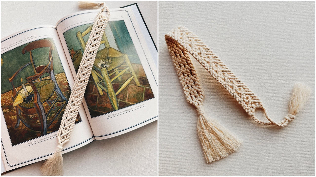 Tutorial Macrame boho bookmark #2