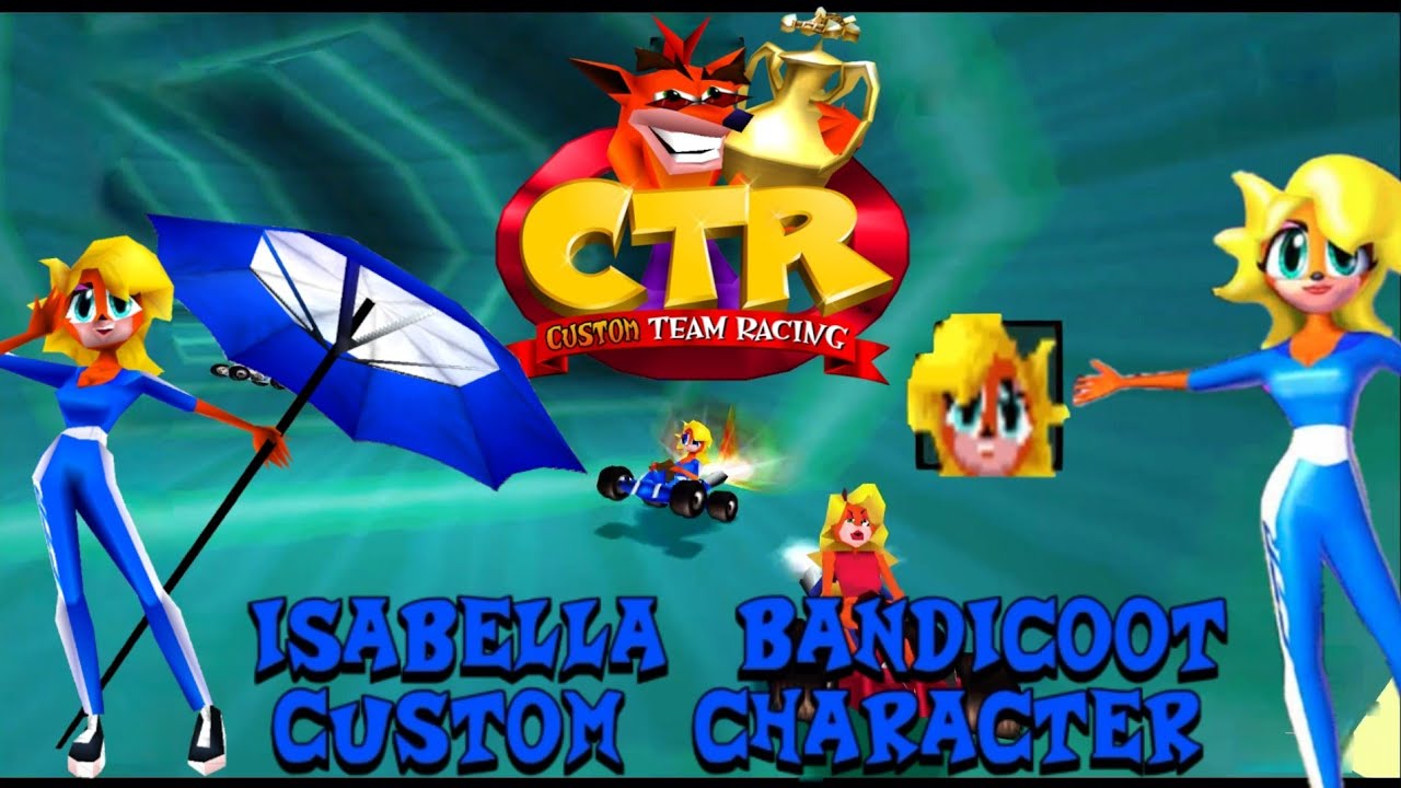 CTR Crash Team Racing: Isabella Bandicoot Custom Character Mod