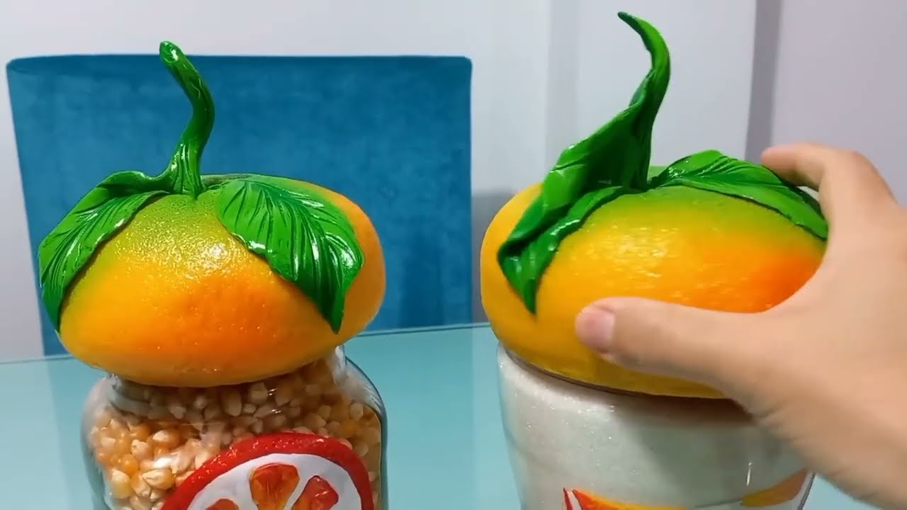 Con papel y frascos, mira lo que podemos hacer 🍊🍊