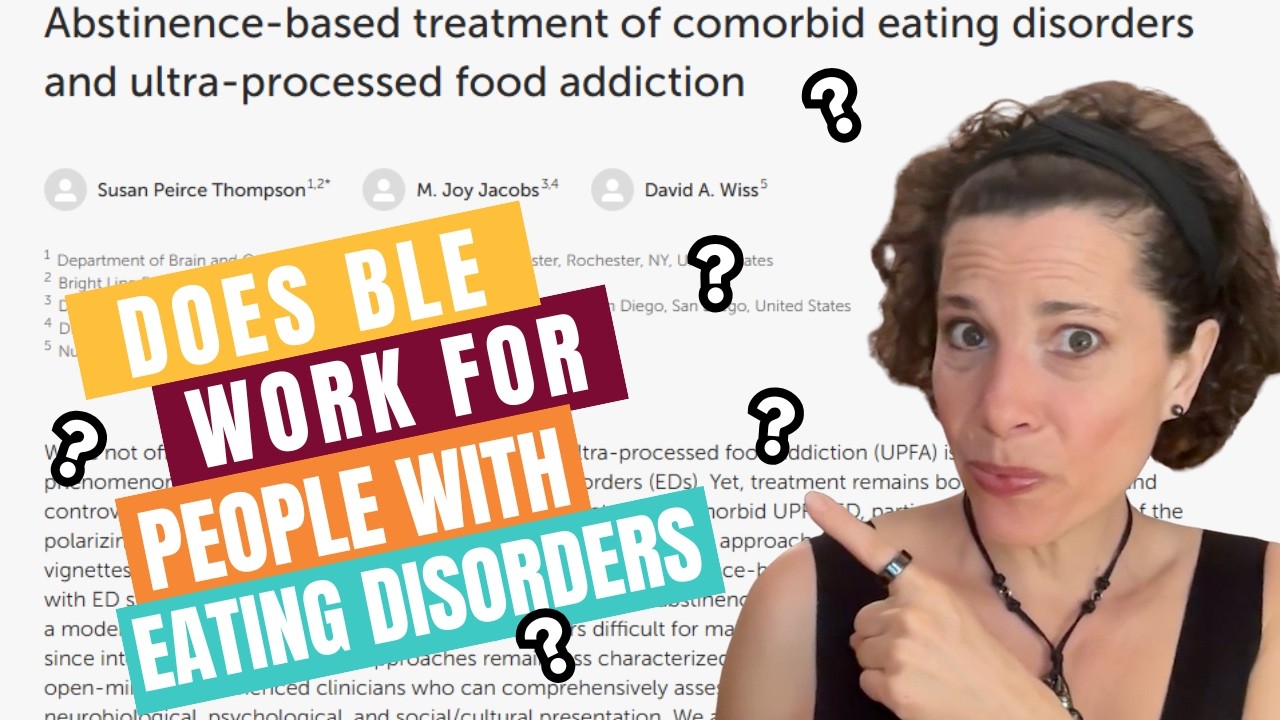 Weekly Vlog: Abstinence-Based Treatment for Eating Disorders