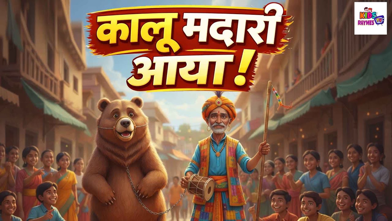 कालू मदारी आया | Kalu Madari Aaya | Kids Rhyme in Hindi | #babyrhymes #kidsrhymes