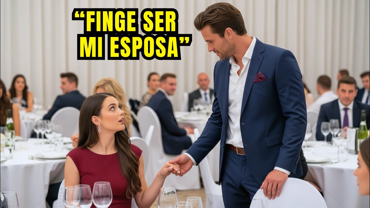 Se sentó sola en la boda — hasta que un Multimillonario le susurró: “Finge ser mi esposa”