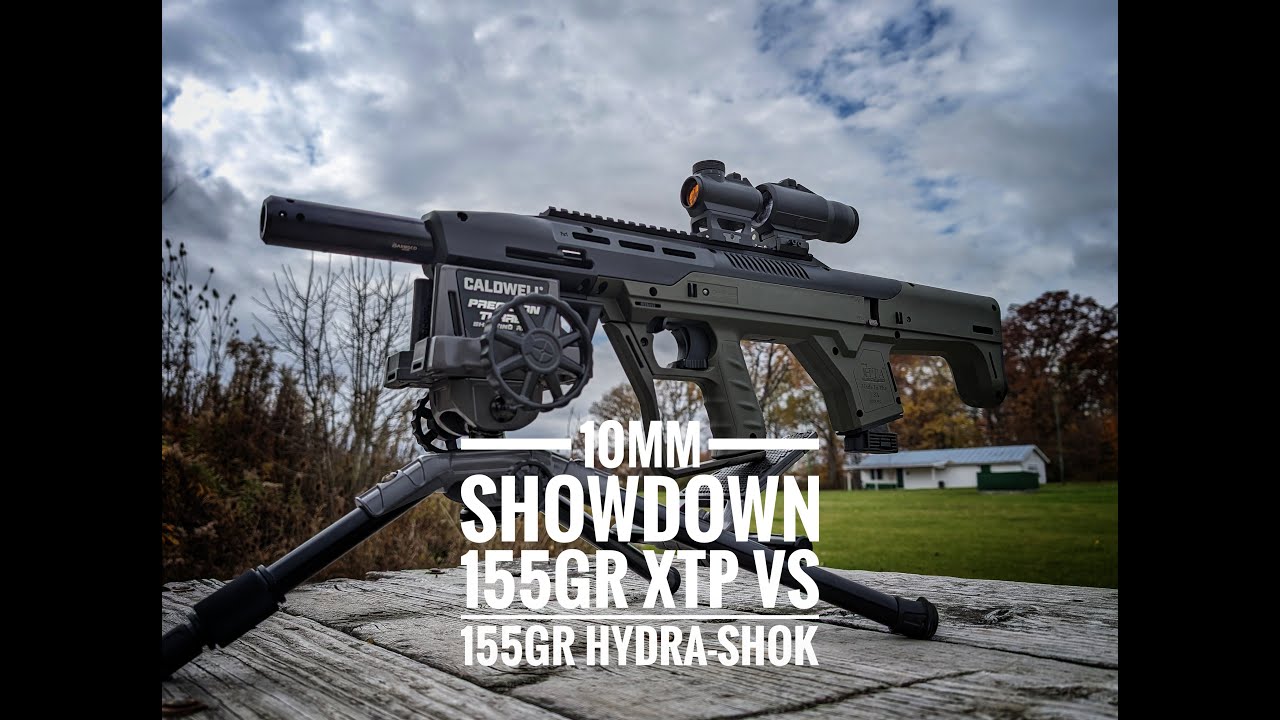 10MM Showdown 155GR XTP VS 155GR Hydra Shok