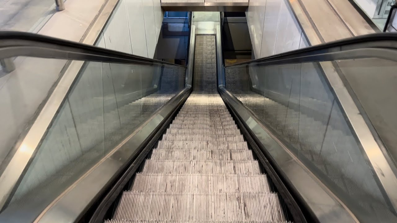 Rotterdam, Netherlands. 6x KONE escalator ride at Zuidplein Metro station - pt1/2