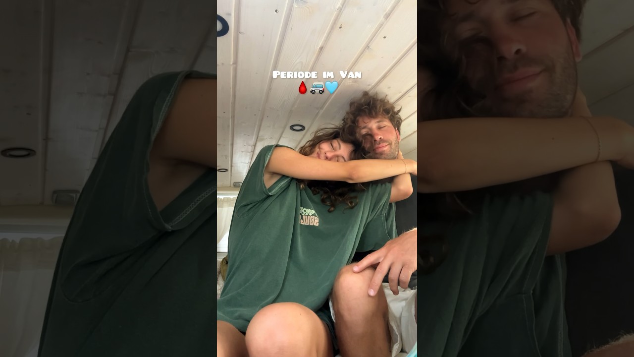 So Regel ich meine Periode beim Vanlife 🚐🌸🐚#vanlife #reisen #couple #portugal #vanausbau #shorts