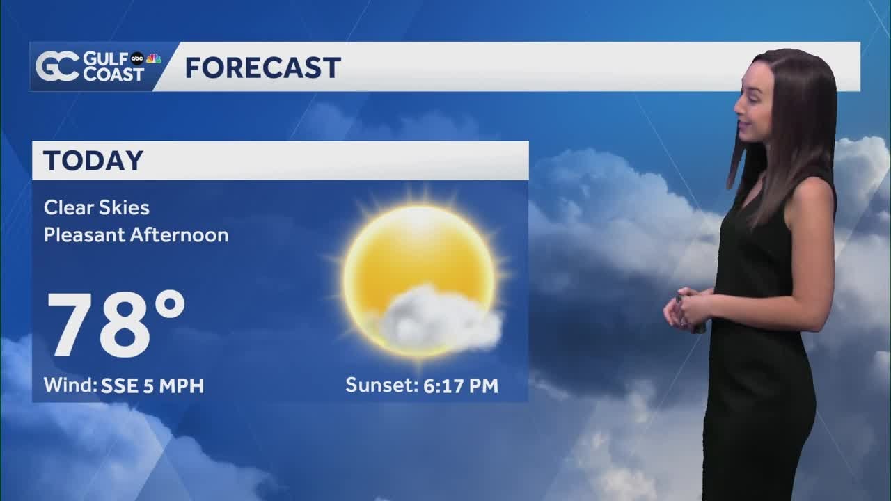 Seasonal and dry Tuesday night for Southwest Florida